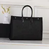 2023 Den nya OP Quality Tote Bag Eegant Leather Canvas Business Handbag Shoulder 509415