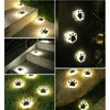 Night Lights Outdoor Słoneczny Garden Cat Lawn Cute Ground Lampy LED Scena Light Krajobraz