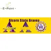 130GSM 150D Materiale NCAA Alcorn State Braves Flag Stampa fronte-retro 1,5 * 5ft (45cm * 150cm) Tessuto lavorato a maglia Banner decorazione volante casa giardino flagg