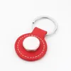 Creative Snap Leather Product DIY Keychain Sublimation Blank Metal Keyring Gift Souvenir