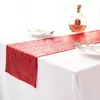 30*275 cm Polyster Table Runner Gold Silver Sequin Table Table Sharly Bling na przyjęcie weselne