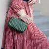 Women Bags Artificial Silk Woven Crossbody Clutch Evening Bag Small Purse Business Party Banquet Dress Handbag Shoulder Bag Gift 220621