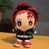 New 25Cm Beautiful Zenitsu Kamado Nezuko Kamado Tanjirou Agatsuma Cartoon Demon Slayer Plush Stuffed Toy Dolls Beautiful Pillow J220729