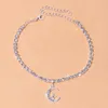 Fußkettchen Trend Strass Stern Mond Strand Schmuck Armband Fußkette Für Frauen Ancle Armreifen Sandalen Böhmischen Charme GeschenkeAnklets