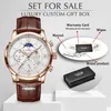 Lige Watches 패션 가죽 방수 광장 최고의 브랜드 럭셔리 S Quartz Wristwatch 남자 남성 220810