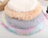 40CM Round Dog Mat Soft Long Plush Comfortable Pet Bed Fluffy Dog Cushion Warm Cat House Puppy French Bulldog Pet Accessories