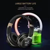 T7 Bluetooth 헤드폰 귀 위에 Hifi 헤드 헤드 무선 이어폰이있는 MIC 3D 음악 헤드셋 게이머 접이식 Auriculare Fone fone for Samsung