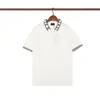 Mens Stylist Polo Shirts Fashion Casual Short Sleeve Tops Man High Quality Black White Tees M-3XL