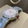 Zegarek na rękę Ogstuff Pearl Dial Ruby Diamond Crown Importowany kwarc Ruch Sapphire Glass Rozmiar 33 mm 2023