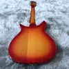 Guitarra elétrica Ric John Fogerty 325 F Hole Fire Glo Sunburst Semi Hollow Electric Guitar Comprimento de escala curta 527mm 3 Captadores de torradeira