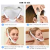 V Face Massager Red Led Light Therapy EMS Facial Lifting Device Face Slimming Double Chin Reducer Anti Aging Belt Jaw Oefening