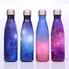 16-Unzen-Wasserflasche in Cola-Form, vakuumisolierte Reise-Wasserflasche, doppelwandige Outdoor-Wasserflasche in Cola-Form aus Edelstahl
