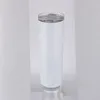 Tumbler svacuum tapa aislada sublimada recta 20 oz. 30 oz. botella de agua de tazas de paja delgada en blanco