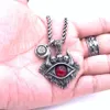 Niche Design Satan Devil's Eye Pendant Necklace Male Retro Personality Hip-Hop Dark Fashion Street All-Match Jewelry Gift