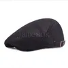 Летние мужчины женщины повседневная шляпа Beret New Fashion Solid Color Flat Cap Newsboy Style Hat Регулируемая дышащая сетчатая кепки de511