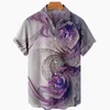 Erkekler Sıradan Gömlek Gömlekleridgfv 2022 Moda Yaz Kısa Kollu Giyim Düğmesi Gömlek Hawaiian Gevşek Denim Yağlı Boya Plajı Eldd22