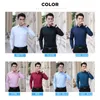 Men's Dress Shirts Size M-8XL Men Long Sleeve Turn Down Collar Solid Color Business Work Shirt Slim Fit Anti-wrinkle ClotheMen's