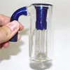 Narghilè in vetro da 14 mm con narghilè in vetro spesso ashcatcher ad angolo di 90 gradi Albero per acqua Bong percolatore