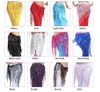 Taillenstütze Neue Stilkostüme Pailletten Quaste Indischer Bauchtanz Hüftschal für Frauen Bauchtanzgürtel in Farben