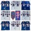 NCAA 75번째 Mitchell and Ness 빈티지 축구 8 Steve Young Jerseys Retro Stitched 16 Joe Montana 21 Deion Sanders 87 Dwight Clark Jersey 대학 레드 블랙 화이트