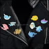 Accessoires de dessin animé Animal Sea Shark Baleine Broche Pins Émail Épinglette pour Femmes Hommes Top Robe Bijoux De Mode Drop De Mxhome Dhvnx