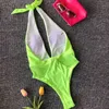 J-05 أحدث قطعة واحدة ملابس السباحة 2019 مثير ملابس النساء عالية الخصر المايوه ارتداءها الأنثوية biquini البرازيلي عارية الذراعين بيكيني