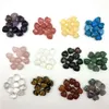 Mini 15mm Heart Stone Ornaments Natural Rose Quartz Turquoise stones Decoration hand Play handle pieces accessories