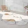 Alfombras estilo nórdico sala de estar irregular alfombra dormitorio alfombra alfombra de cama heterogonal mesa de centro de café tapete de entrada de piso