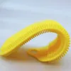 Silicone Sponge Dish Washing Kitchen Scrubber 5 Colors Double Sided Silicone Brush Tools for Dishes Fruits Vegetables