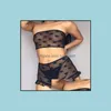 Bayan Sexy Lingerie Kalp Şekli Baskı Dantel Erotik Babydoll Yüksek Streç G-string Iç Çamaşırı S-XL Bırak Teslimat 2021 Set Sağlık Güzellik FZTN