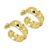 2022 Brincos de argolas de moda Designer para mulheres Love Stud Stud Geométrico em forma de cobre Pedros de ouro planados em ouro