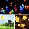 Decorazioni per feste Ball Strings Lampade Halloween 30 LED Solar Globe String Light Christmas Garden Pendant Tenda da campeggio Luci fatate BH7200 TQQ