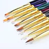 Nail Crystal Brushes Supplies for Professionals Acrylic Gel Nails Painting Brush Crystal Handle