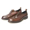 Luxe haute qualité hommes chaussures décontractées en cuir de vache à lacets automne marque confortable plat Oxford chaussures pour hommes