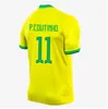 2024 Camiseta de Futbol Brazils Neymar Jr Soccer Jerseys Rodrygo Raphinha Football Shirt Brasil 22 23 24 Maillots Richarlison Vini Jr Antony Casemiro G.Jesus Men Kids