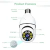 IP Cameras Bulb Camera 1080P HD Wireless Panoramic Home Security WiFi CCTV Fisheye Lamp Camera 360 Degree Home Security