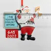 Gas 2022 Santa Claus Christmas Tree Decoration Resin Gasoline Sign Room Decor Ornaments Pendant C0819