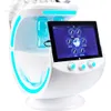 7 en 1 Smart Ice Blue Skin Management Multi-fonctionnel Hydrafacial Skin Analyzer Machine Professional Ultrasound Skin Care Cryothérapie Microdermabrasion