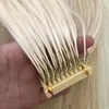 New Arrival Products Top Quality Virgin Hair 6D Pre Bonded Human Hair Extensions Blonde Color 613 # 0.8Gram One Strand 300 Pasmo Pack