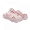 Children Kids Soild Color Shoes Hole Bathroom Slippers Shoes Boys Girls Fashion Non-Slip Soft Floor Beach Sandals G220523