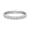 Commodity hip hop 4mm micro inlaid Zircon Bracelet double row Bracelet tennisbracelet8076040