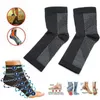 Chaussettes de soutien de la cheville Anti-fatigue Compression pied manchon soutien orthèse chaussette qualité cuivre infusé magnétique