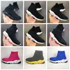 2022 Boys Girls sock Casual baby shoes Sneakers outdoors sports shoes Paris designer triples Light breathable black and white classic pink Green slow outdoor 24-35