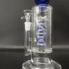 10 inches Blue Glass Water Pipe Bong Hookah Pipes Bongs Waterpipe 14mm Bowl