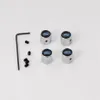 20 set Tappo della valvola della gomma per auto Bullone della ruota Colore argento Gambi dell'aria della gomma Tappi Copertura antipolvere automatica per tutte le auto264w28106007054262