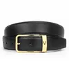 Heren designer riem dames heren klassiek casual leer zwart bruin riemen luxe metalen gesp breedte 3,5 cm