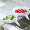 Fruit Snack Plates Creative Vegetable Washing Basin Household Kitchen Wash Basket Coffee Table Storage Basket Multifunctional householditems kitchenutensils