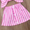 0 3y Summer Born Girl Girl Rose Rosa Rosa 2pcs Algodão Mangueira Tops Tutu Roupfits 220620