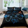 Sängkläder set duvet omslag uppsättning 3D -spel 2/3 datorer säng spelplattor mönster quilt comforter gamer för pojkar barnbäddning