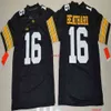 CUSTOM Iowa Hawkeyes 14 Desmond King 16 C.J Beathard football college stitched Jersey University of uniform white black